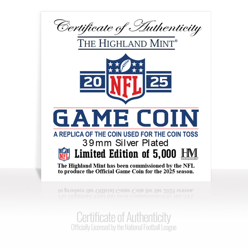 Los Angeles Chargers NFL 2025 Coin Toss Silver Coin