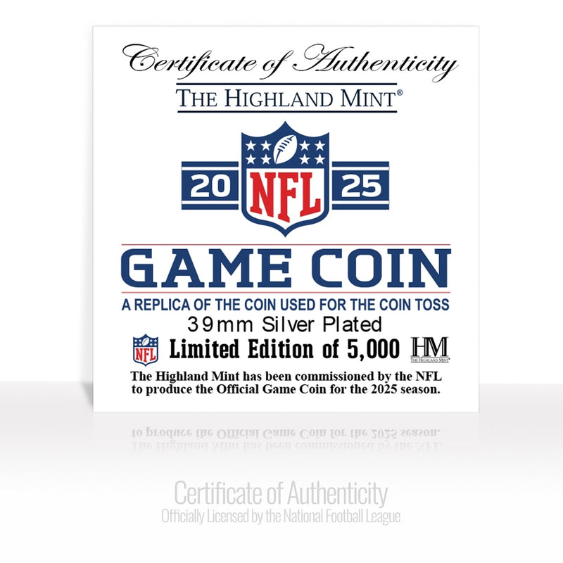 Indianapolis Colts NFL 2025 Coin Toss Silver Coin