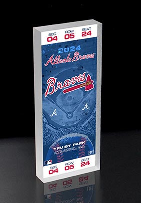 Atlanta Braves 2024 3D Ticket BlocKart
