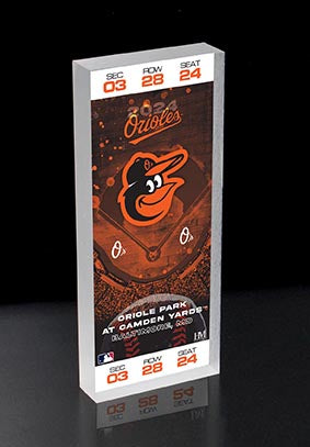 Baltimore Orioles 2024 3D Ticket BlocKart