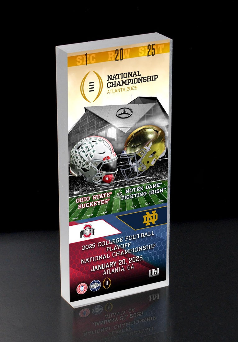 CFP Championship Game 3D Block Art - Acrylic