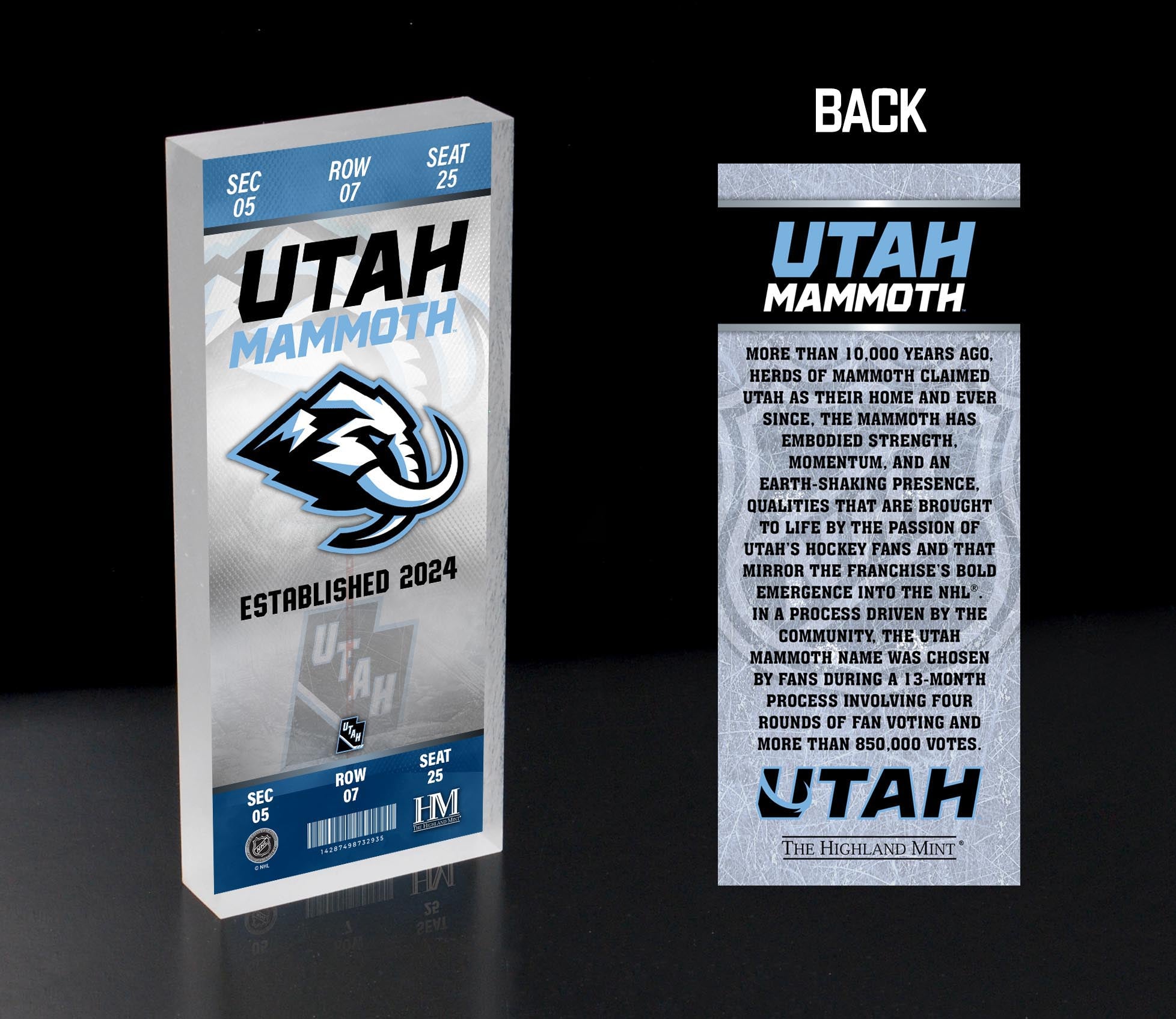 Utah Mammoth 3D Ticket BlocKart
