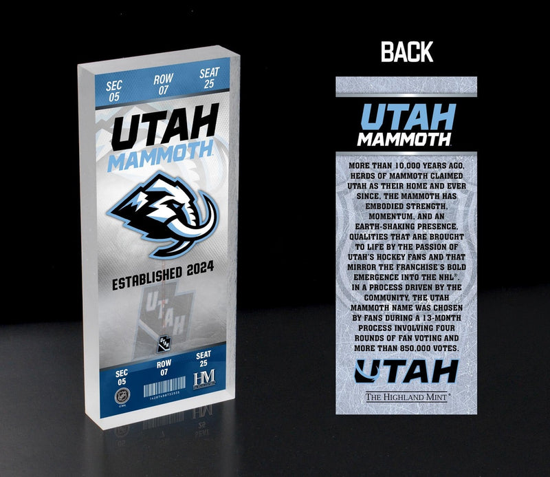 Utah Mammoth 3D Ticket BlocKart
