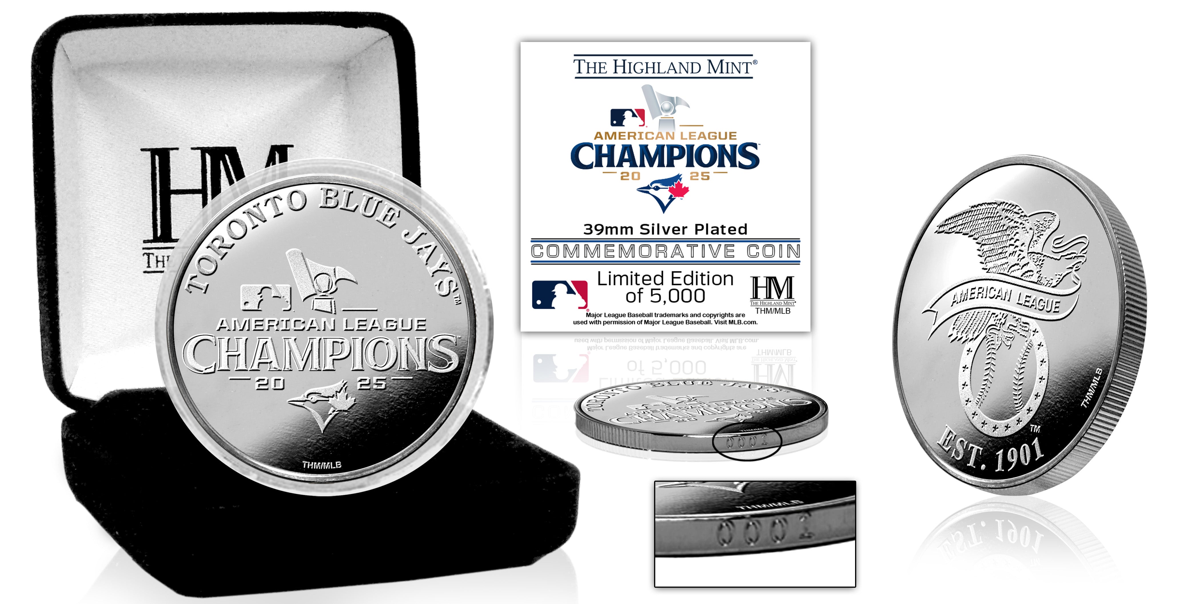 Toronto Blue Jays 2025 American League Champions Silver Coin