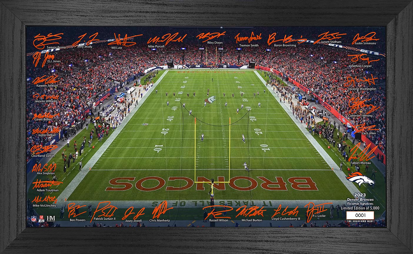 Denver Broncos 2023 NFL Signature Gridiron