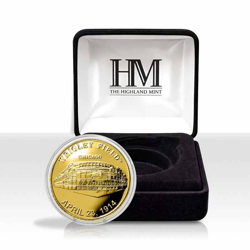 Chicago Cubs Stadium Gold Mint Coin