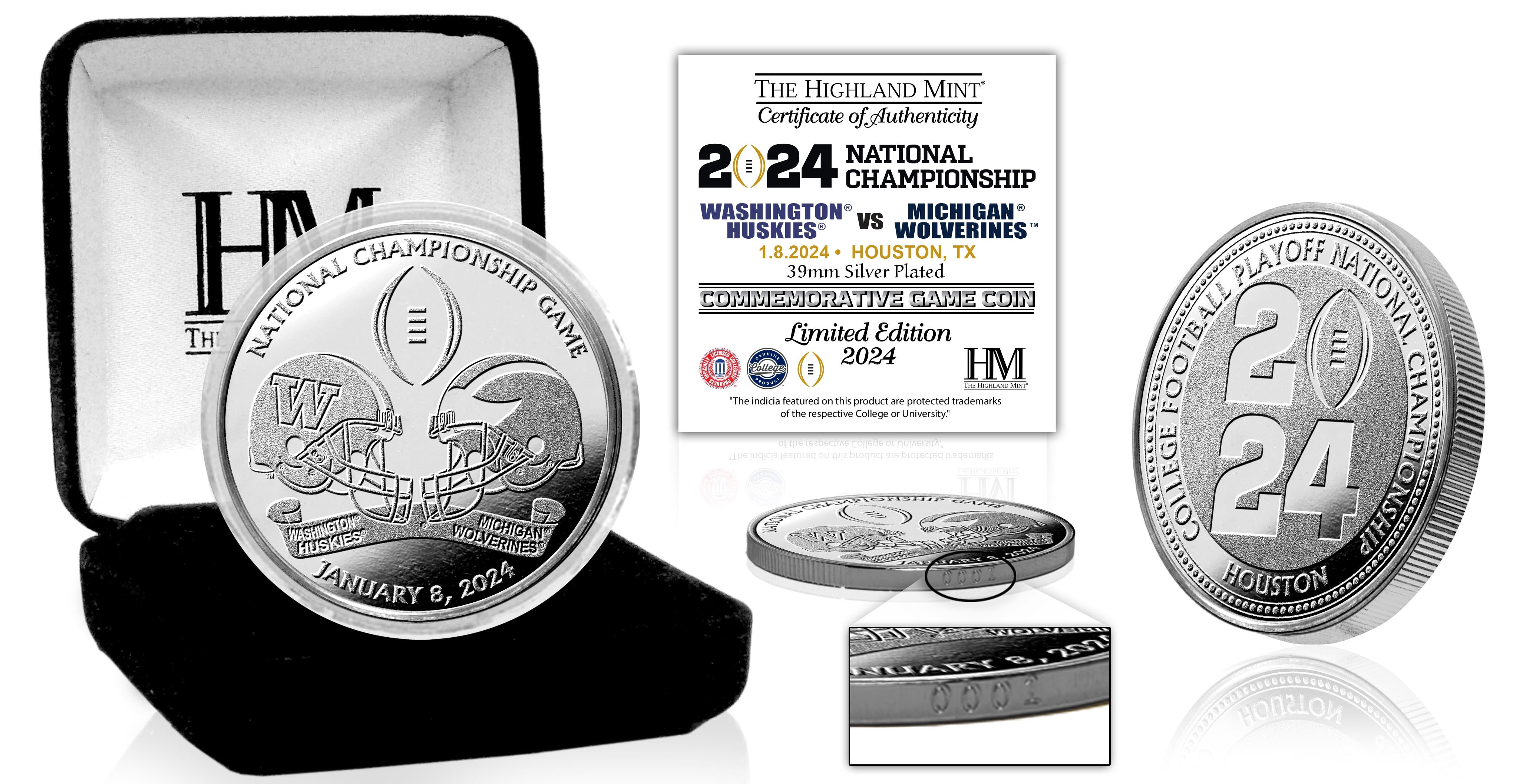 Washington v Michigan CFP Championship Game Silver Coin