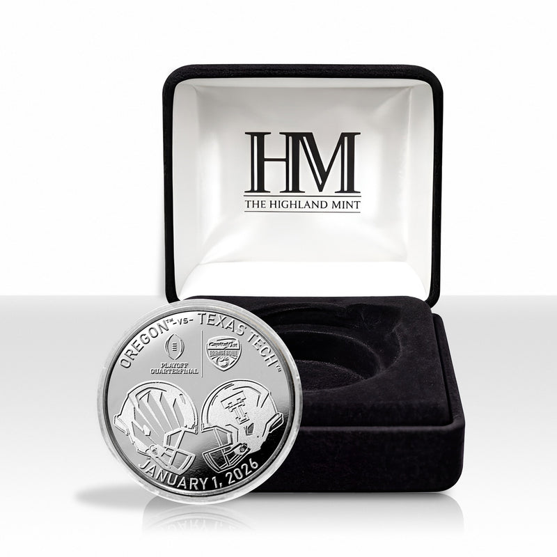 Oregon vs Texas Tech 2025-26 Orange Bowl Silver Plated Coin - Commemorative Coins Coins Made in USA 2026