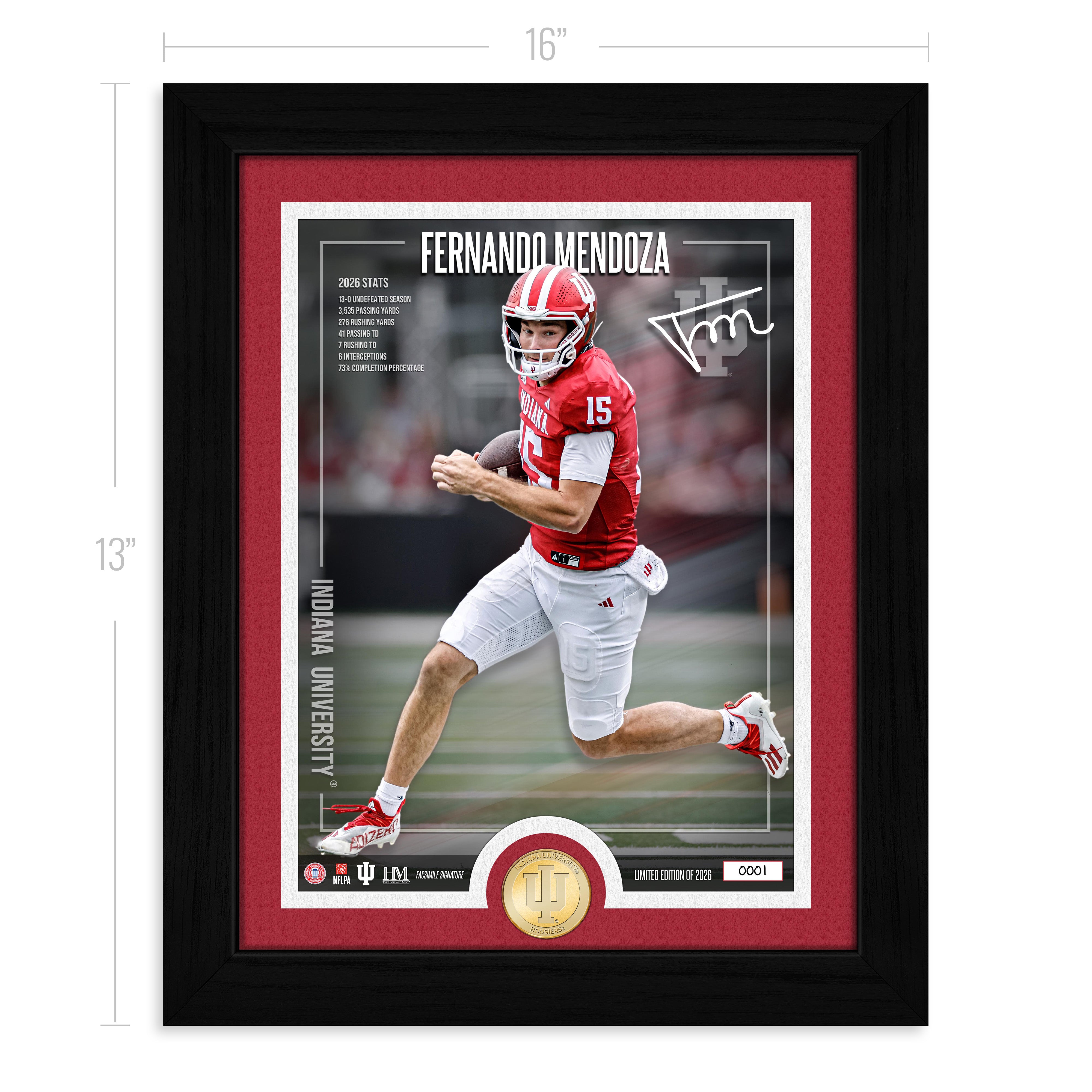 Fernando Mendoza Indiana University Hoosiers Bronze Coin Photo Mint