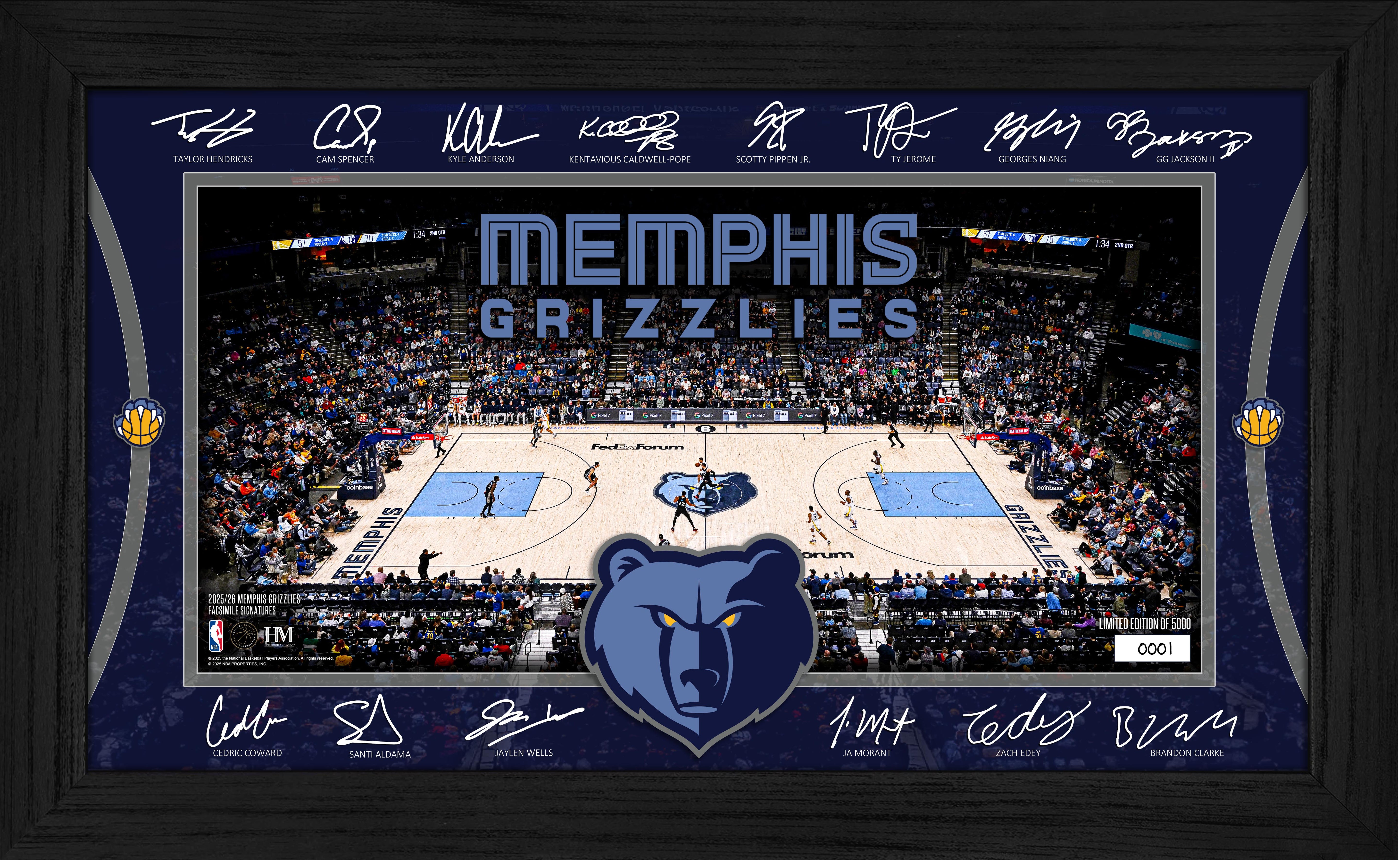 Memphis Grizzlies 2025 Signature Court