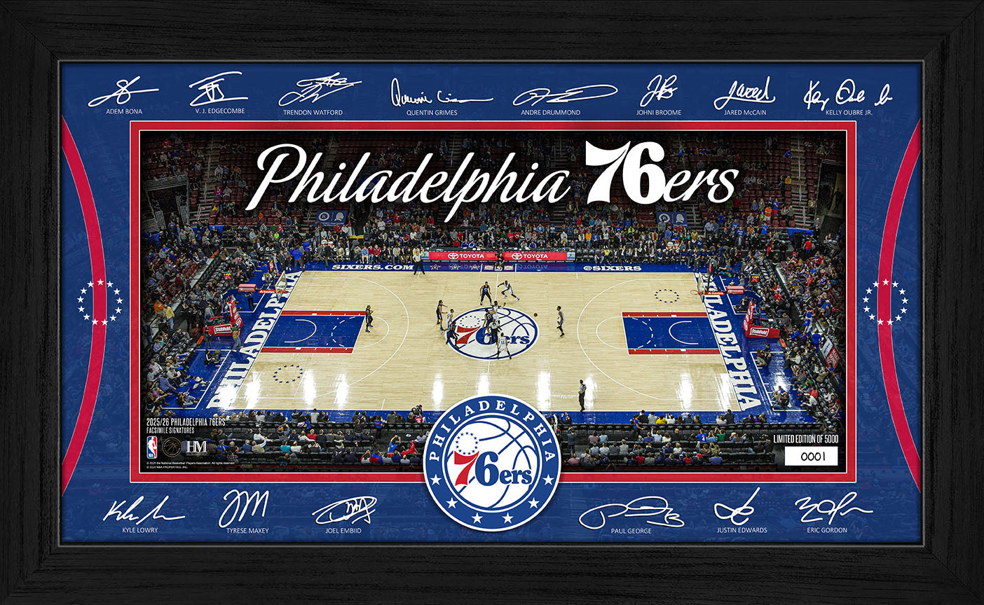 Philadelphia 76ers 2025 Signature Court