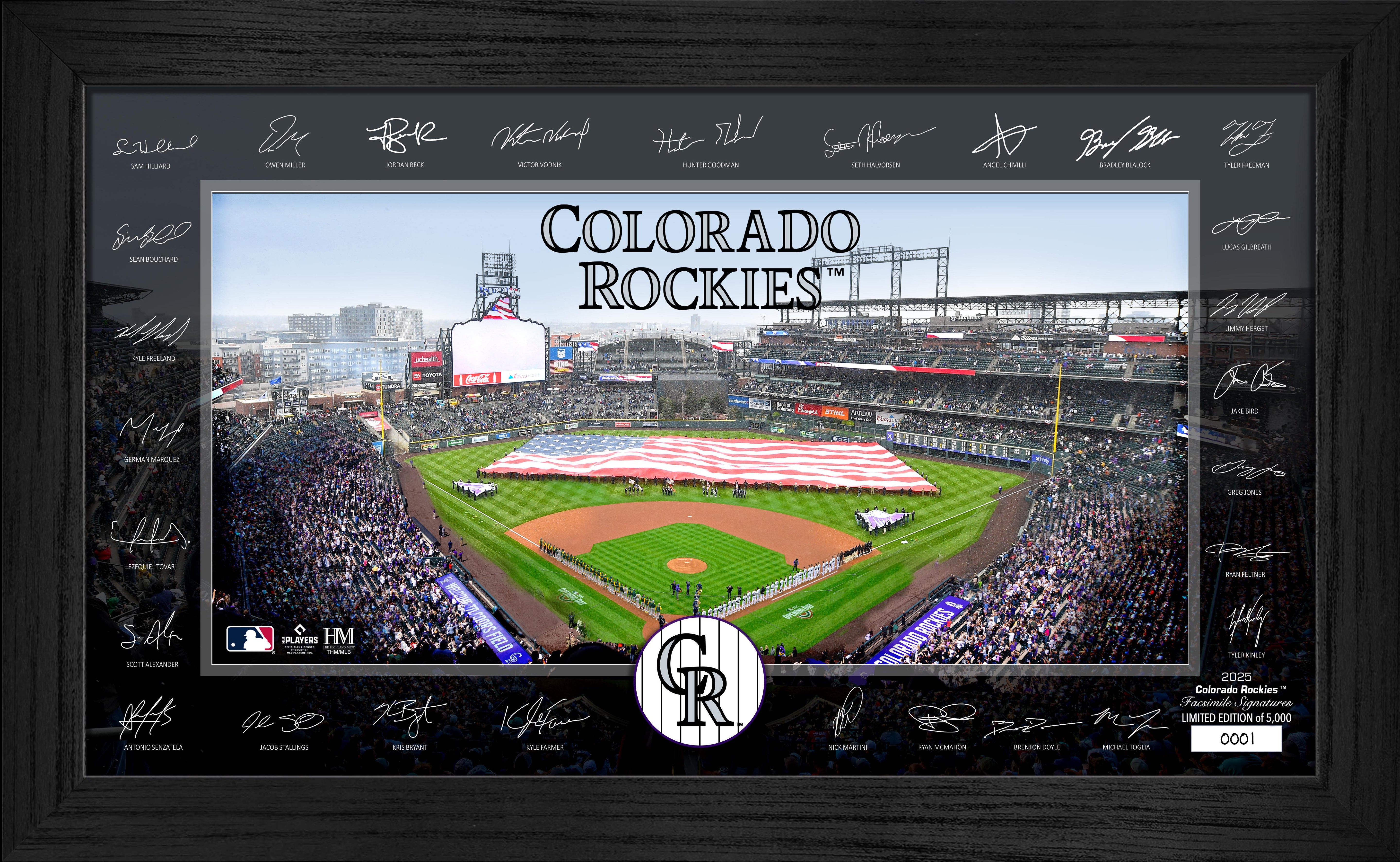 Colorado Rockies 2025 Signature Field Frame