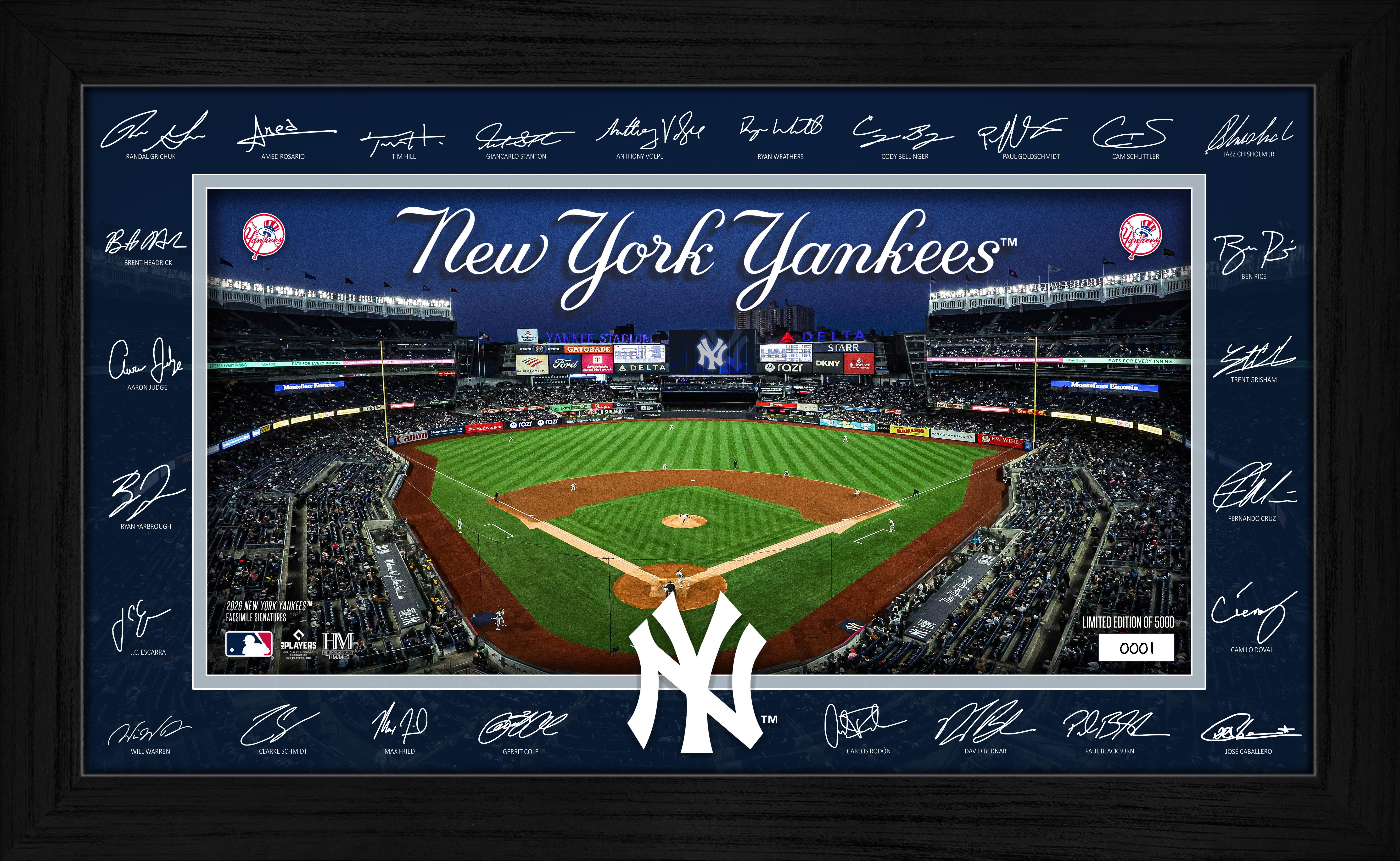凡*治様 Majestic NEW YORK Yankees キルティングスタジ New York Yankees 2026 Signature Field Frame
