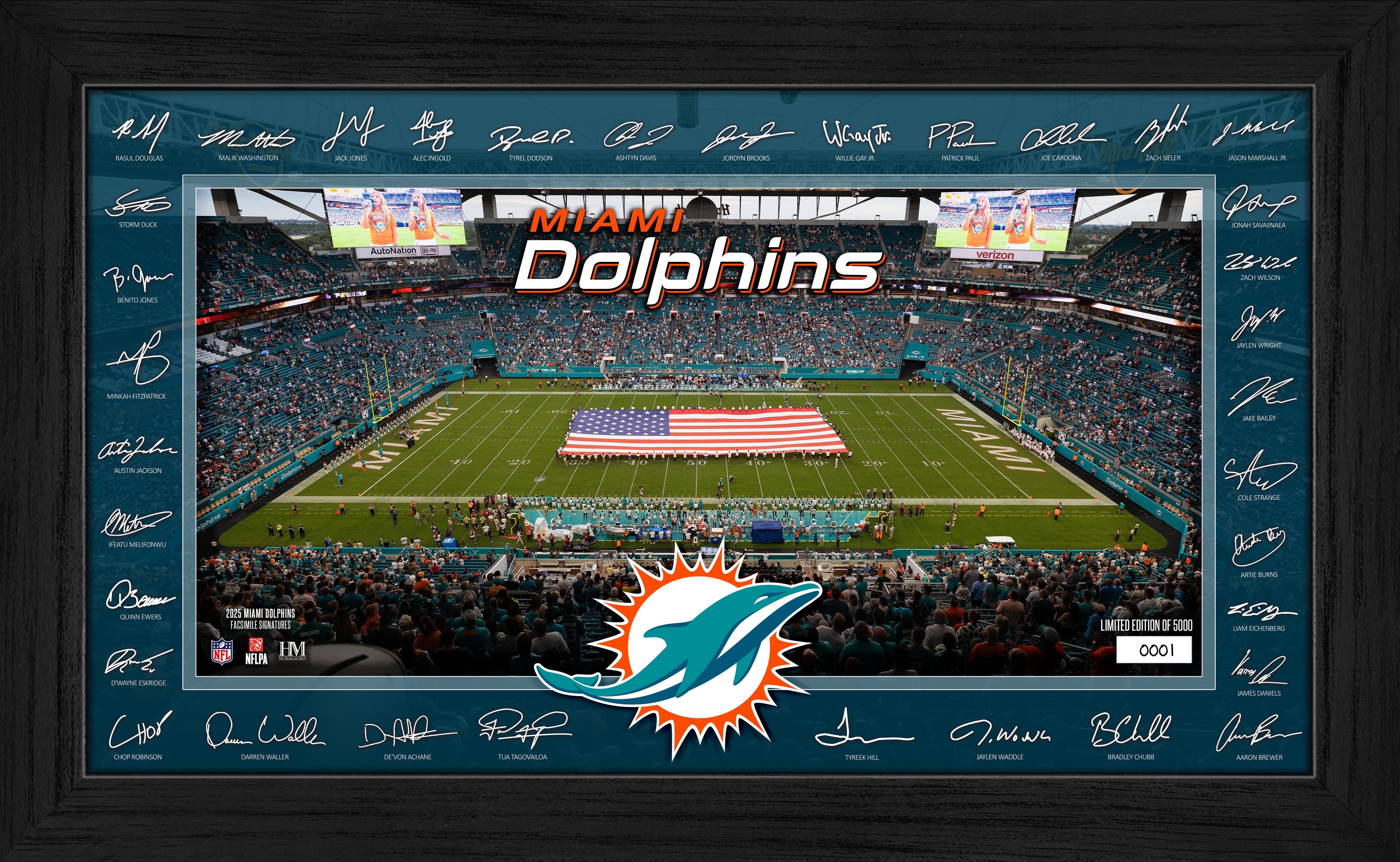 Miami Dolphins 2025 NFL Signature Gridiron