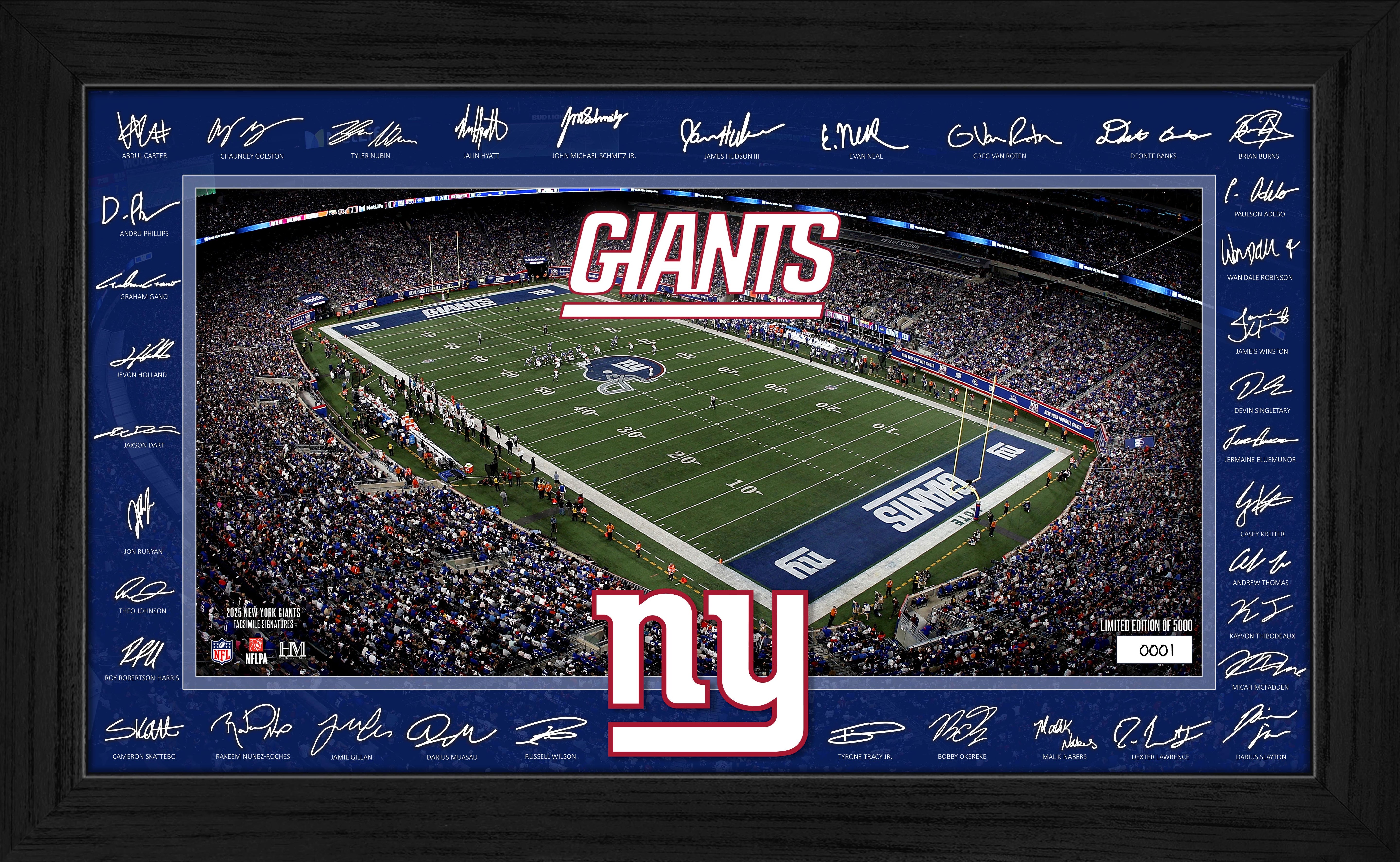 New York Giants 2025 NFL Signature Gridiron