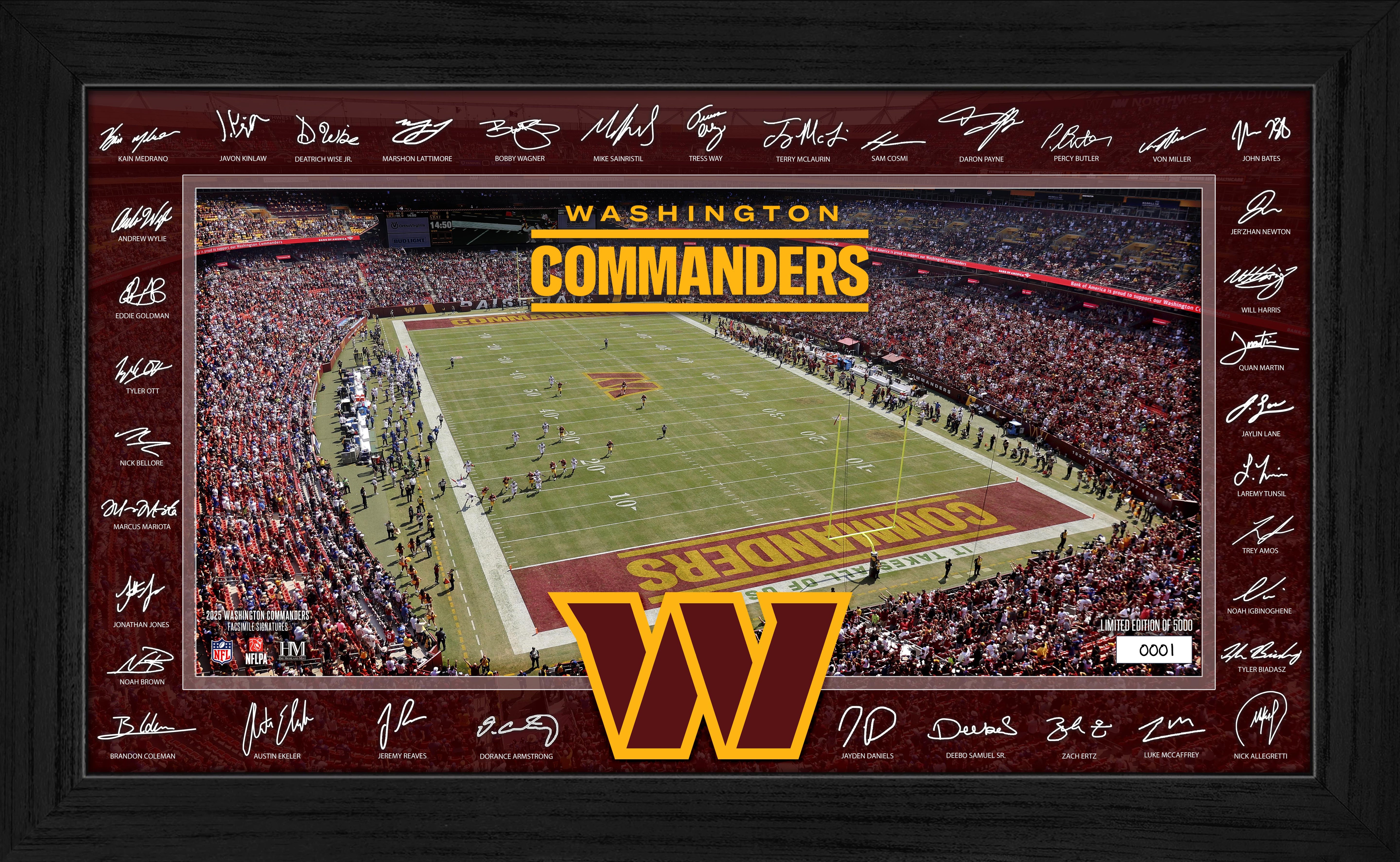 Washington Commanders 2025 NFL Signature Gridiron