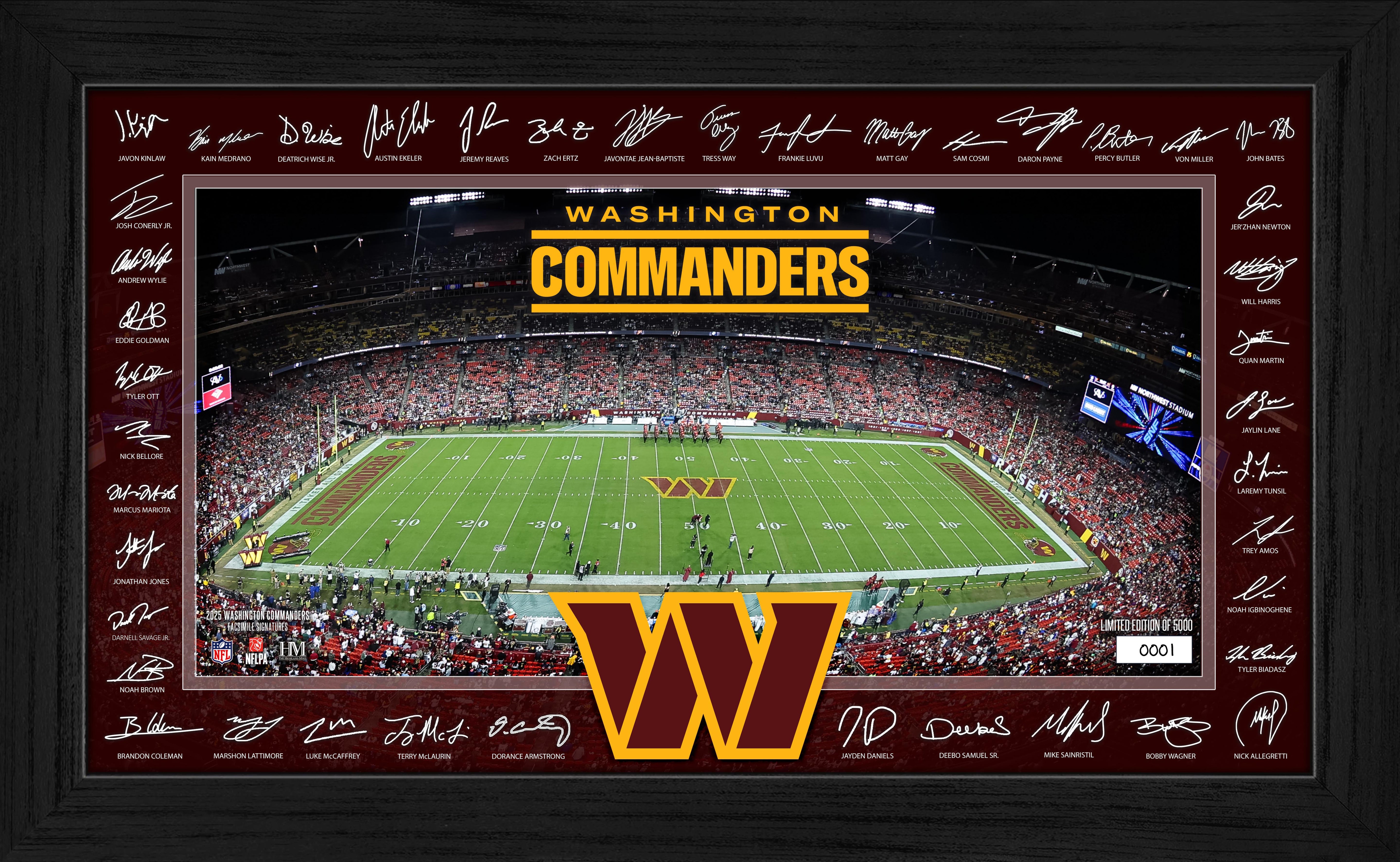 Washington Commanders 2025 NFL Signature Gridiron