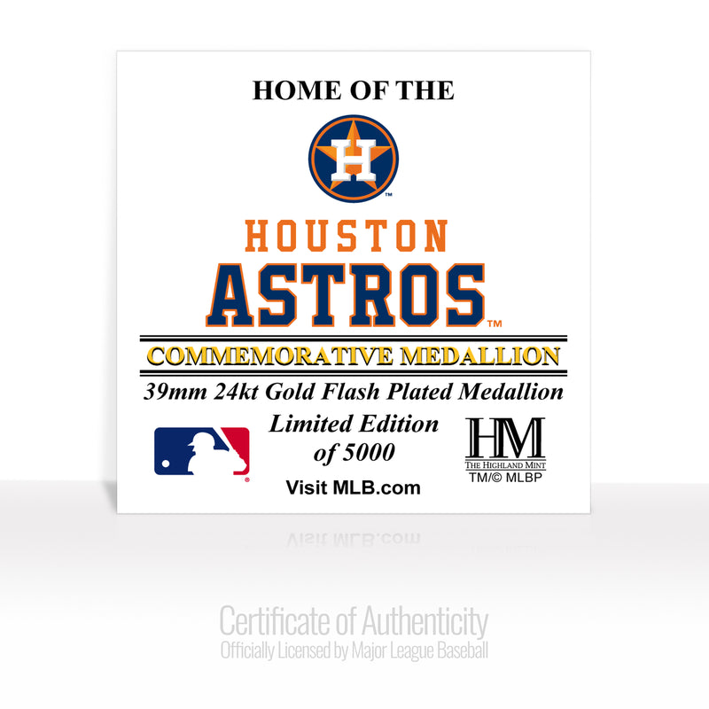 Houston Astros Stadium Gold Mint Coin