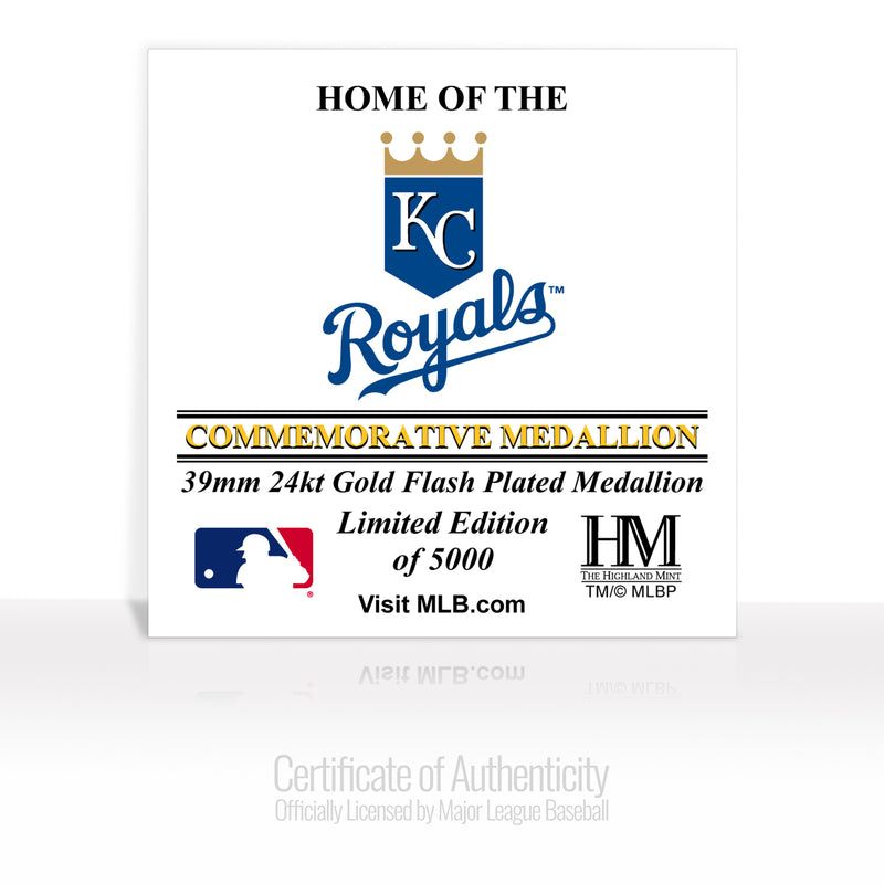 Kansas City Royals Stadium Gold Mint Coin