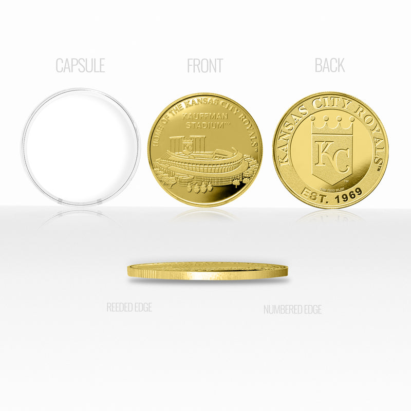Kansas City Royals Stadium Gold Mint Coin