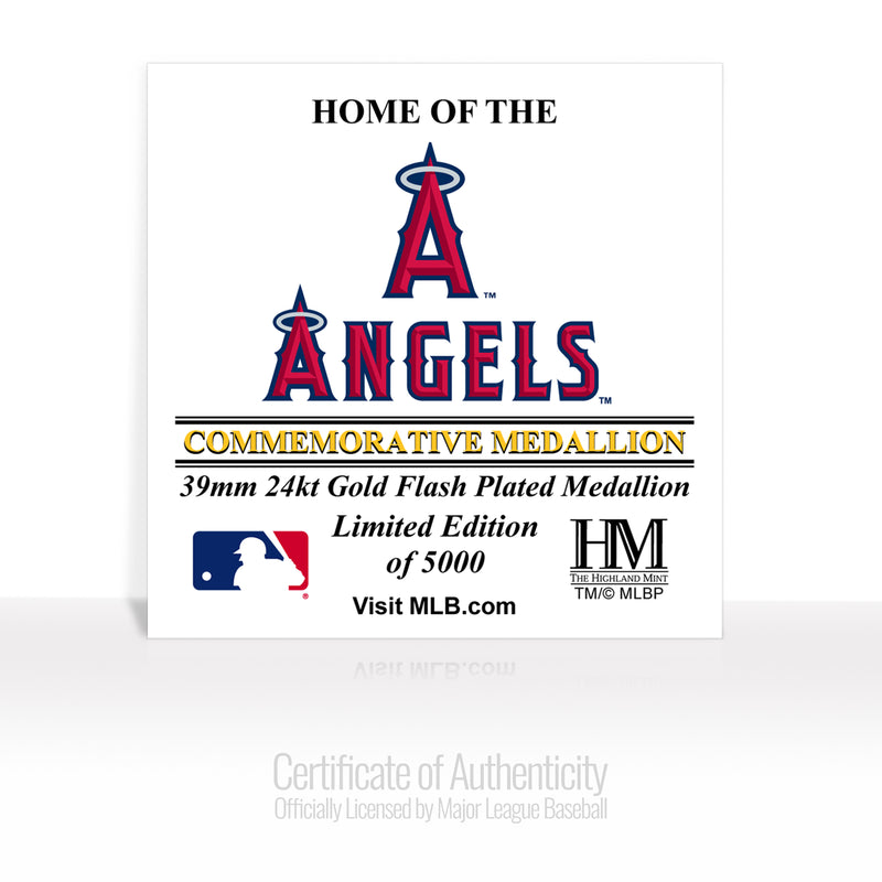 Los Angeles Angels Stadium Gold Mint Coin