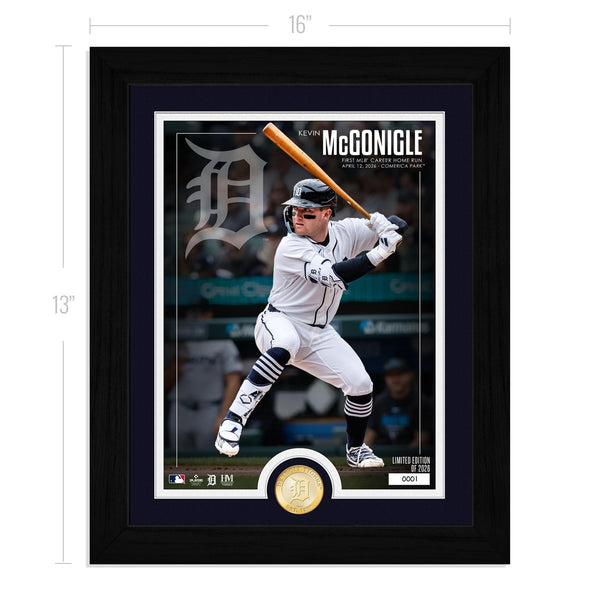 Kevin McGonigle Detroit Tigers First MLB Career Home Run Bronze Coin Photo Mint