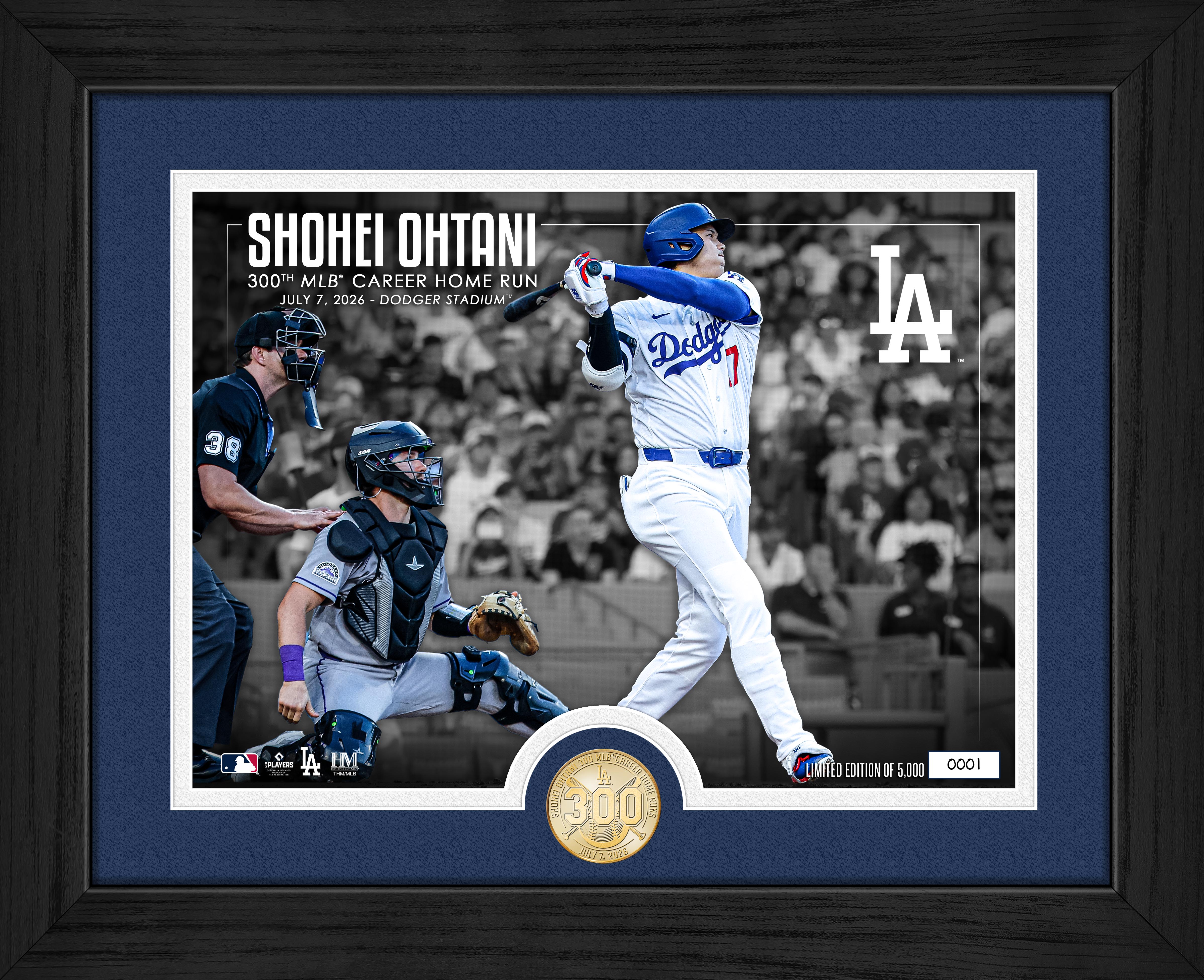 Shohei Ohtani 300th Career Home Run Bronze Coin Photo Mint – The