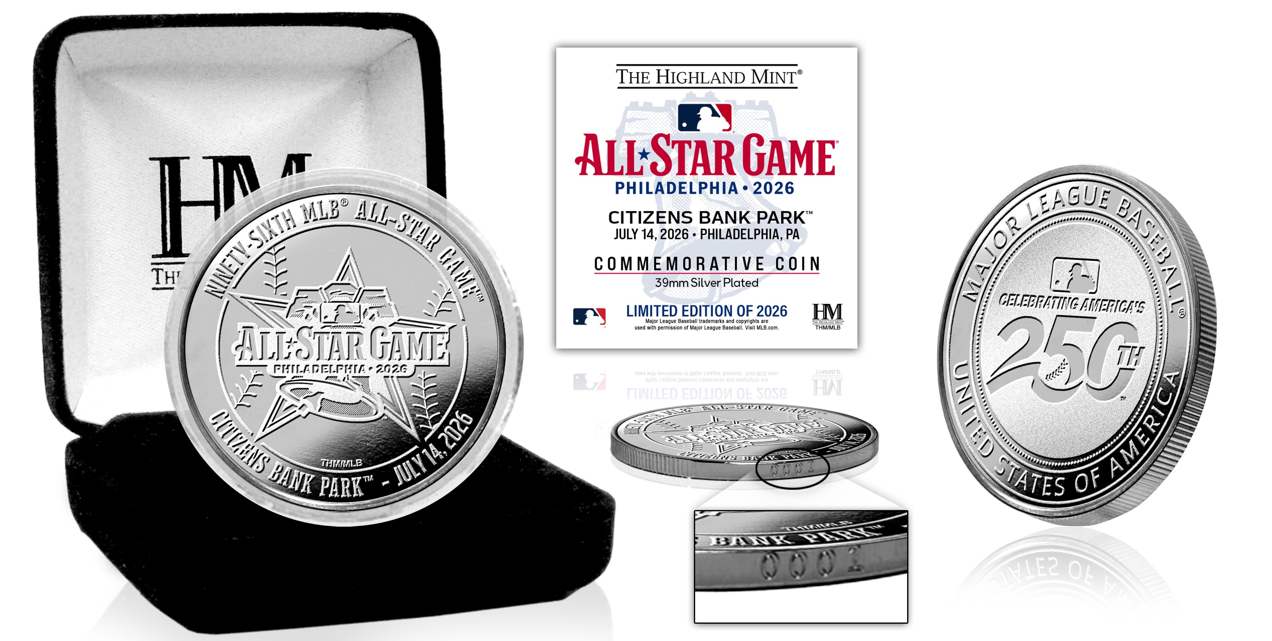 2026 MLB All-Star Game Silver Plated Coin