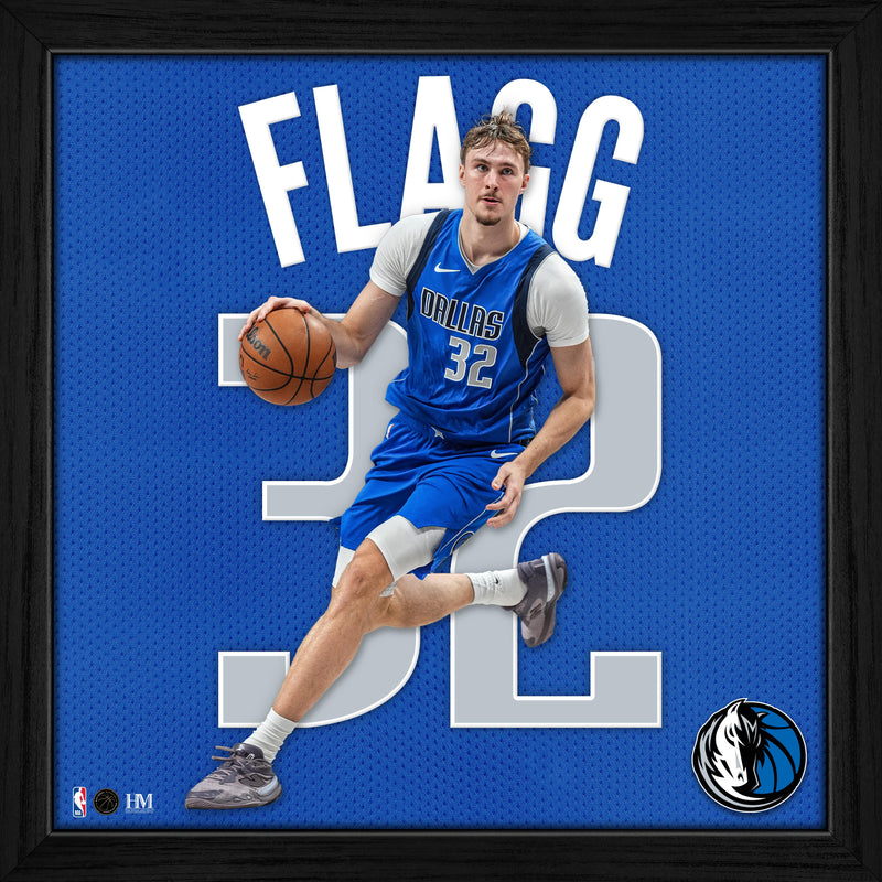 Cooper Flagg Dallas Mavericks Impact Jersey Frame