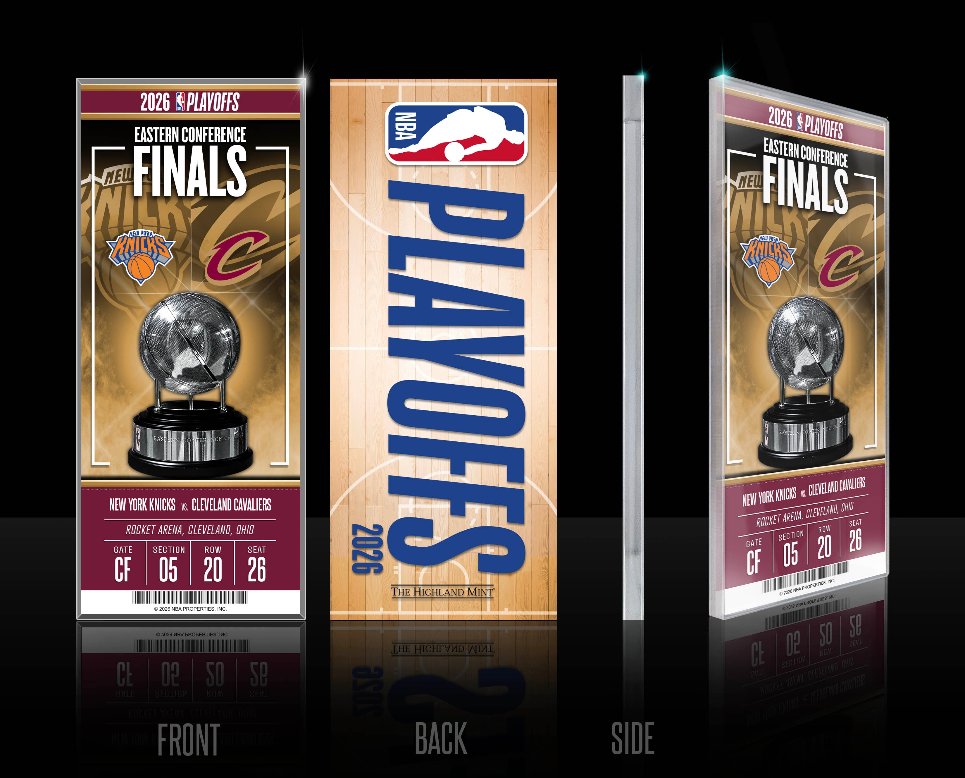Cleveland Cavaliers 2026 Eastern Conference Final Commemorative Acrylic Ticket