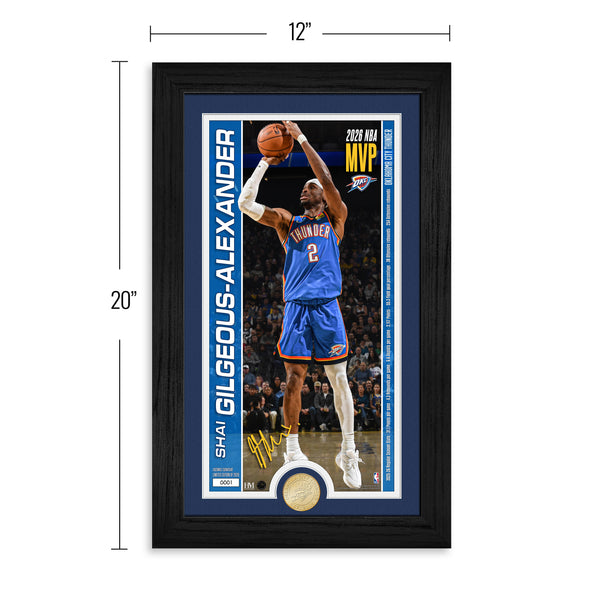 Shai Gilgeous-Alexander 2026 NBA MVP Pano Photo Mint