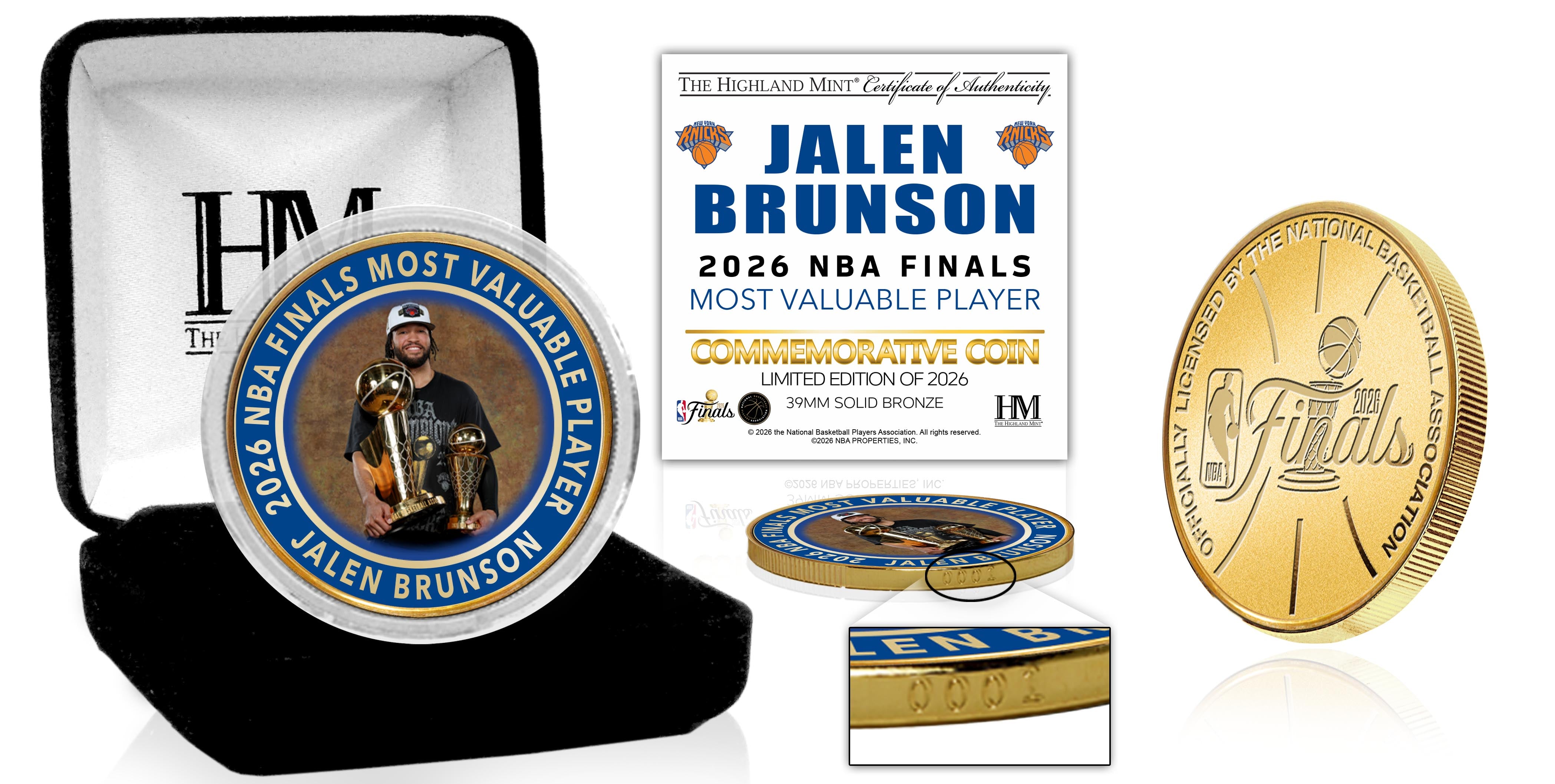New York Knicks 2026 NBA Finals MVP Award Bronze Color Coin – The