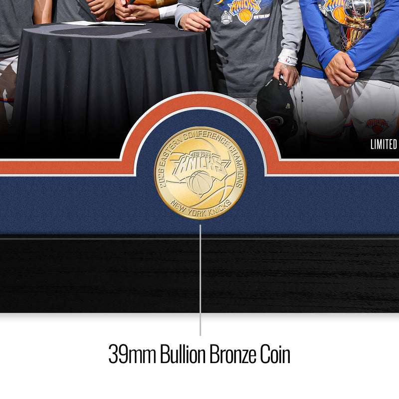 New York Knicks 2026 NBA Eastern Conference Champions Bronze Coin Celebration Photo Mint