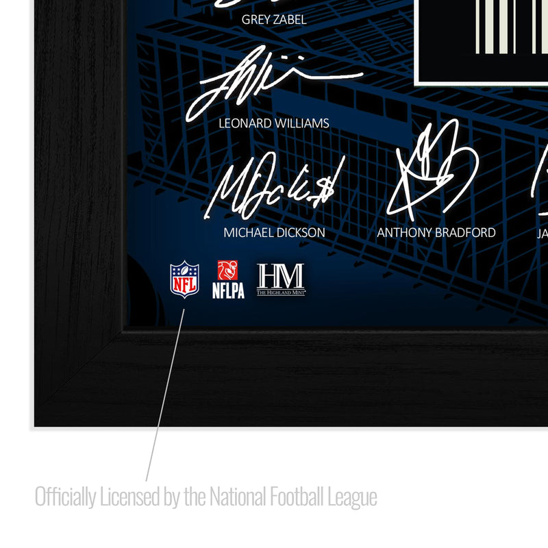 Seattle Seahawks 2026 NFC Champions Super Bowl LX Signature Ticket Frame