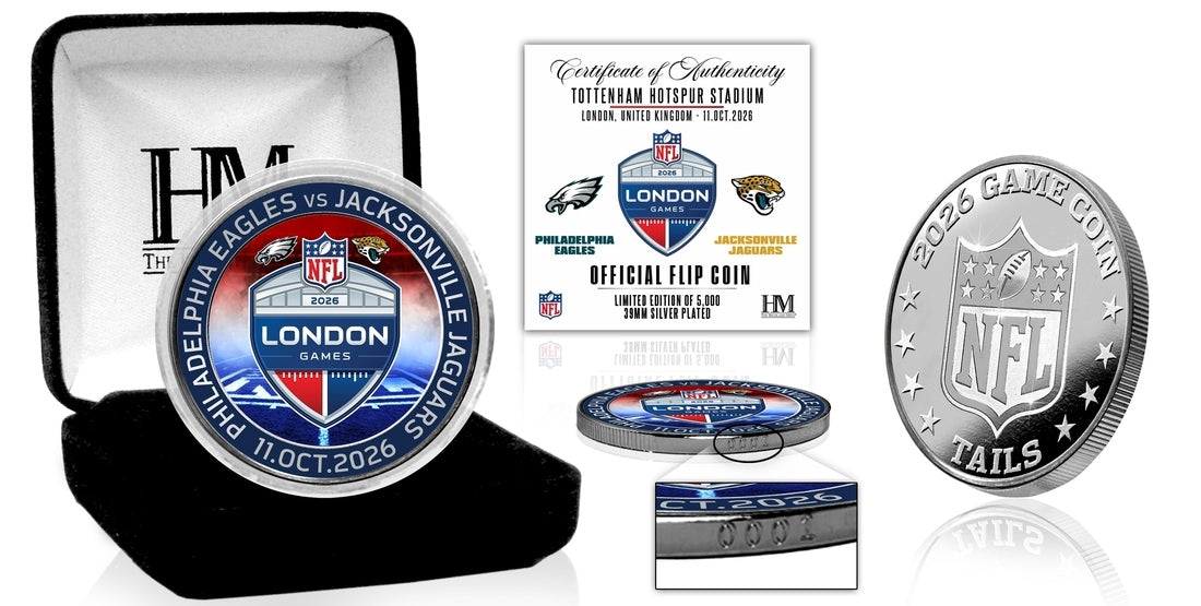 2026 NFL International Games Eagles vs Jaguars London Color Silver