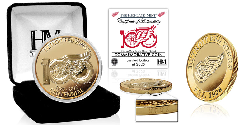 Detroit Red Wings 100th Anniversary Gold Coin