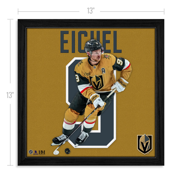 Jack Eichel Vegas Golden Knights Impact Jersey Frame