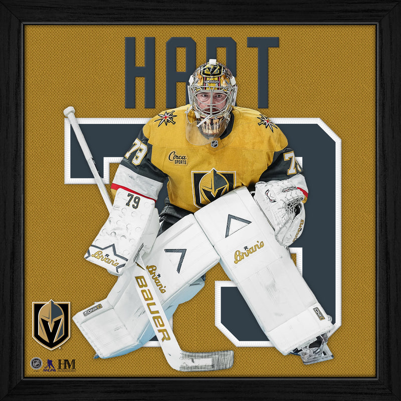 Carter Hart Vegas Golden Knights Impact Jersey Frame