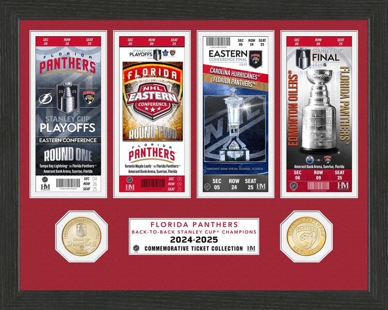 Florida Panthers Road to the 2025 Stanley Cup Ticket Bronze Coin Photo Mint