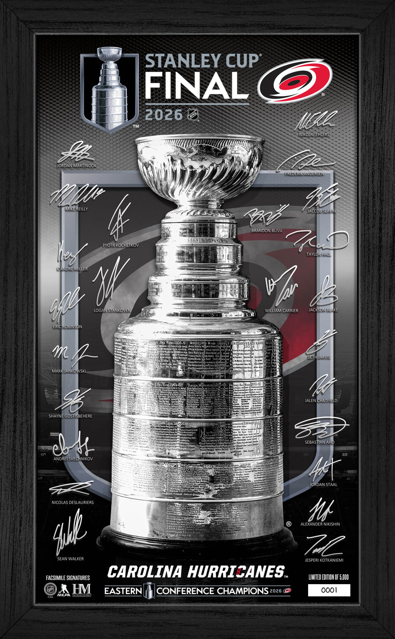 Carolina Hurricanes 2026 NHL Eastern Conference Champions Signature Frame