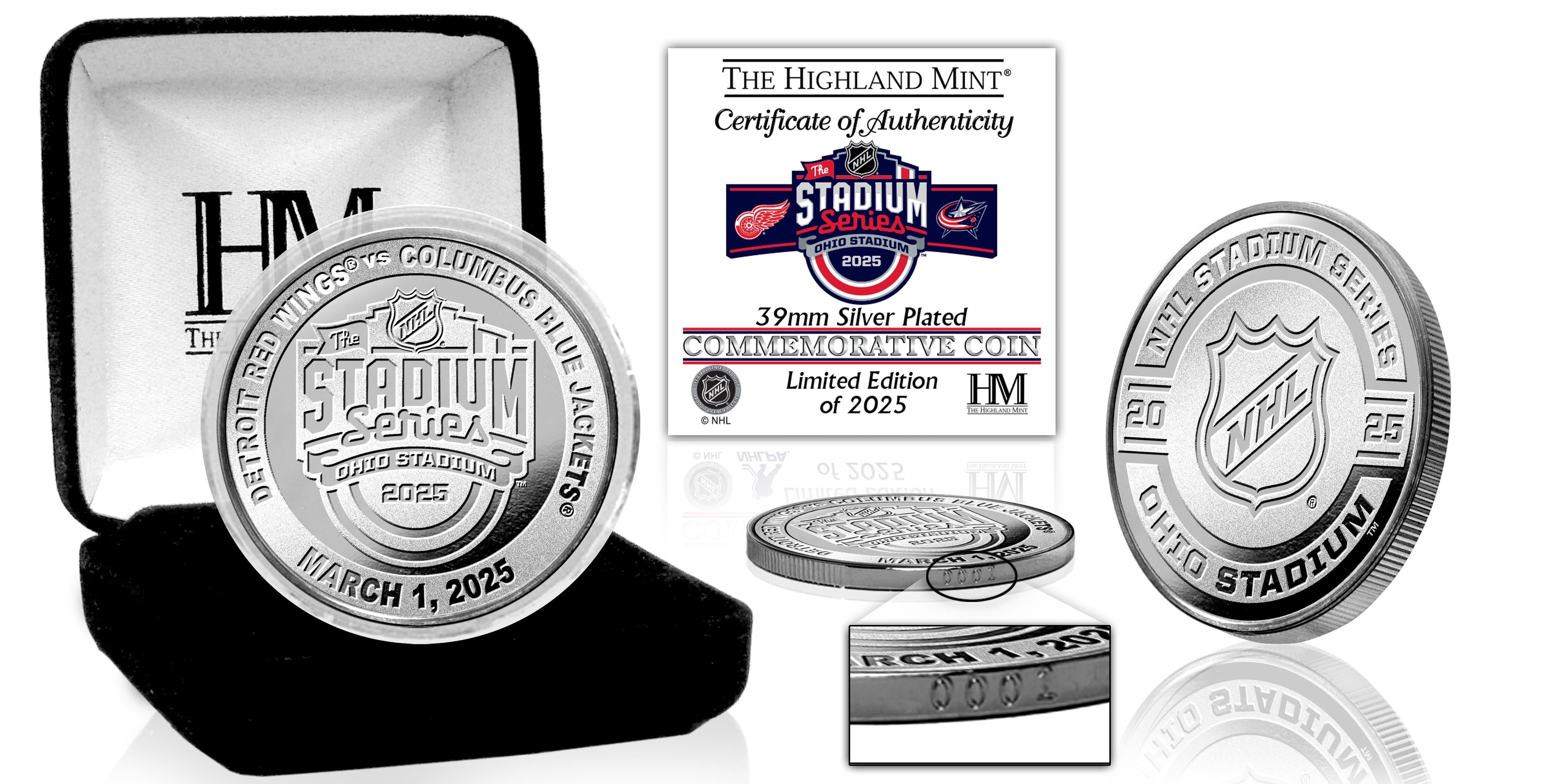 2025 NHL Stadium Series at Ohio Stadium Silver Coin