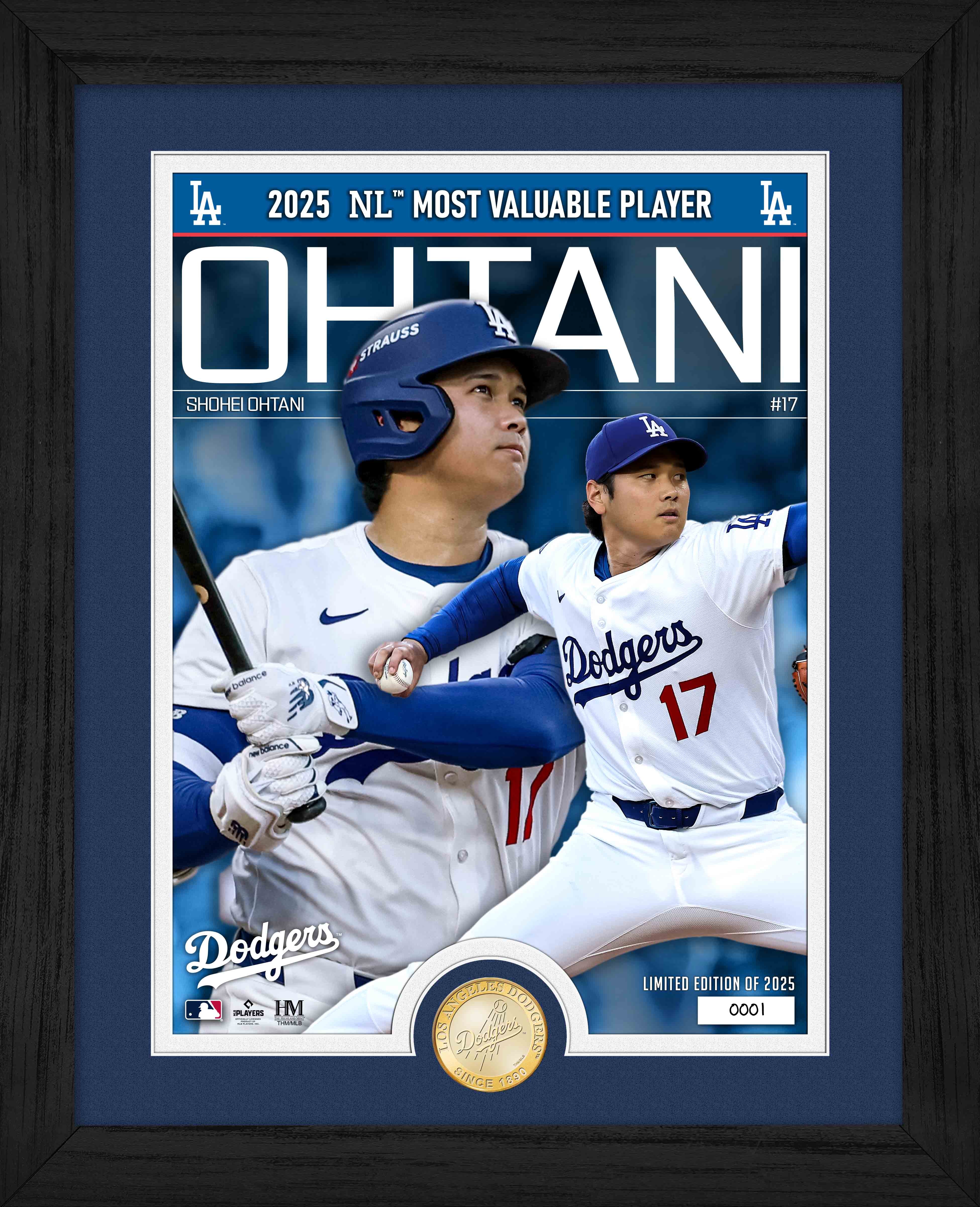 Shohei Ohtani National League MVP Bronze Coin Photo Mint