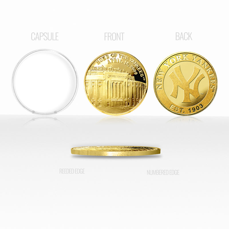 New York Yankees Stadium Gold Mint Coin