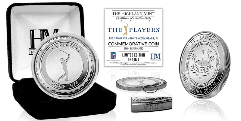 THE PLAYERS Championship TPC Sawgrass Silver Plated Coin
