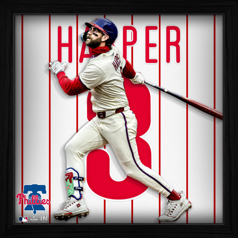 Bryce Harper Impact Jersey Framed Photo