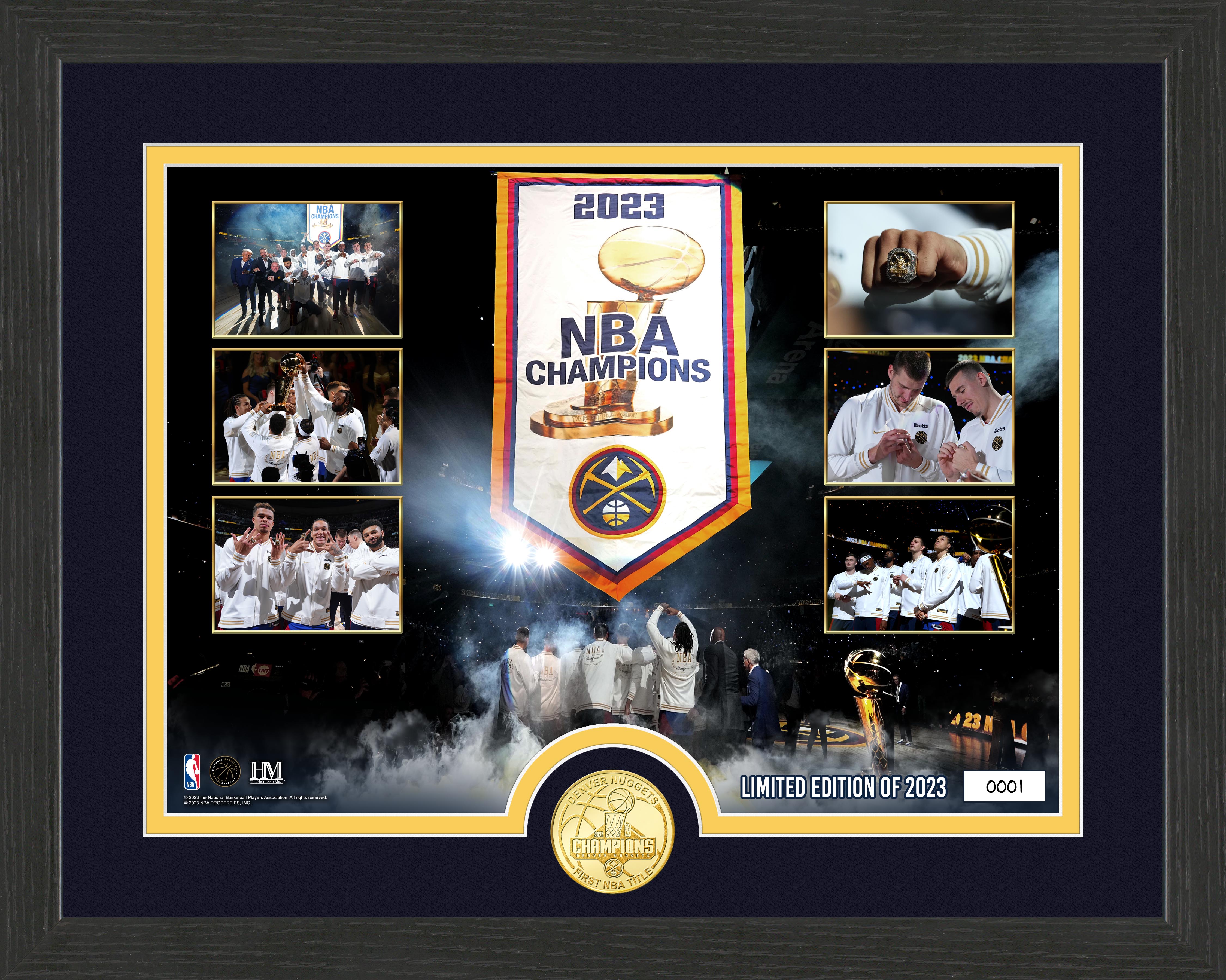 Denver Nuggets 2023 NBA Champions Banner Raising Bronze Coin Photo Mint
