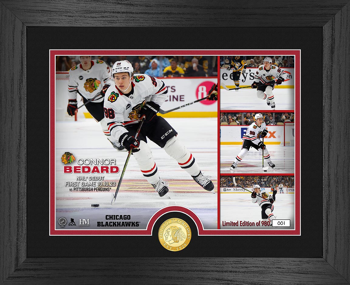 Connor Bedard NHL Debut Bronze Coin Photo Mint