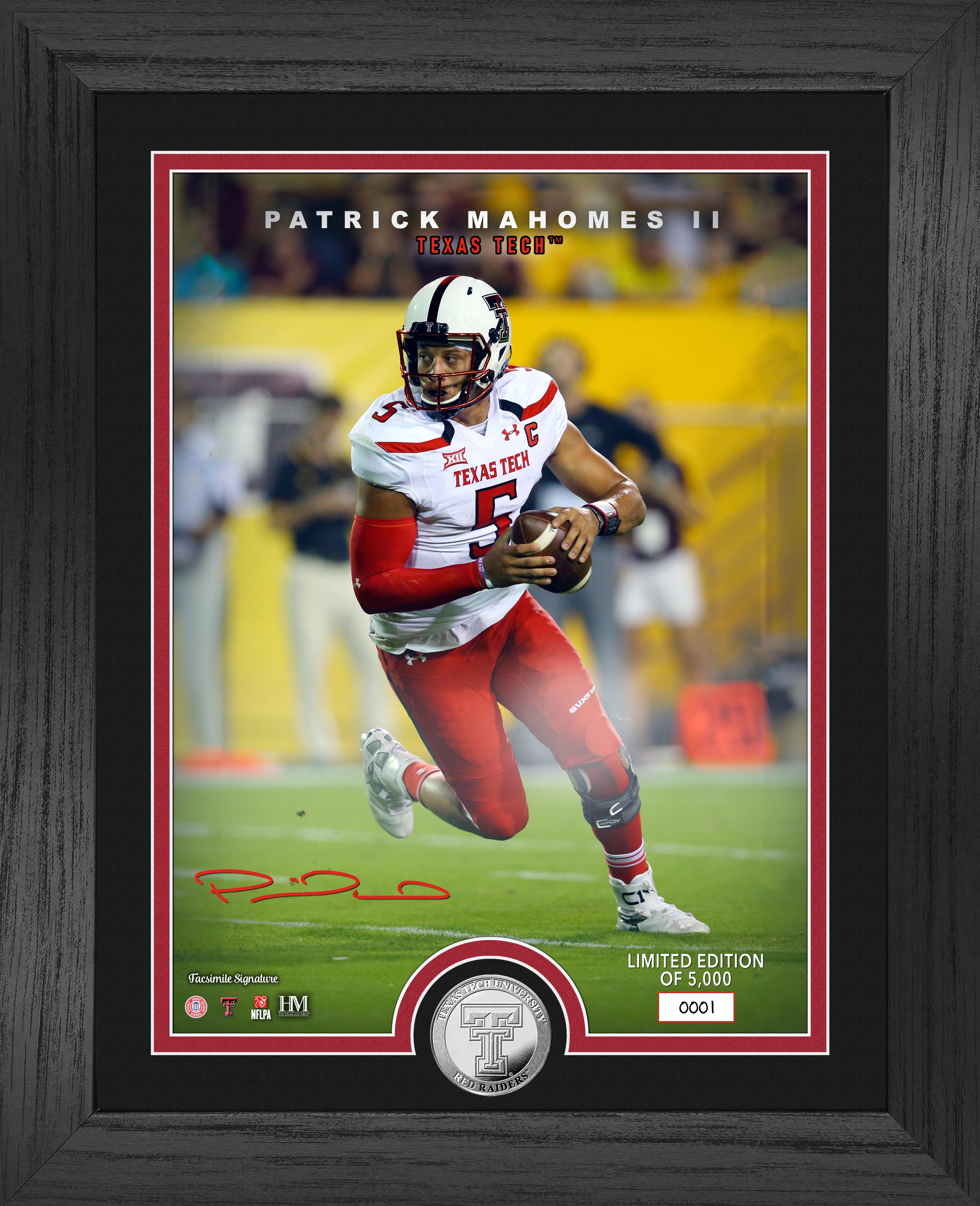 Patrick Mahomes Texas Tech Red Raiders Silver Coin Photo Mint