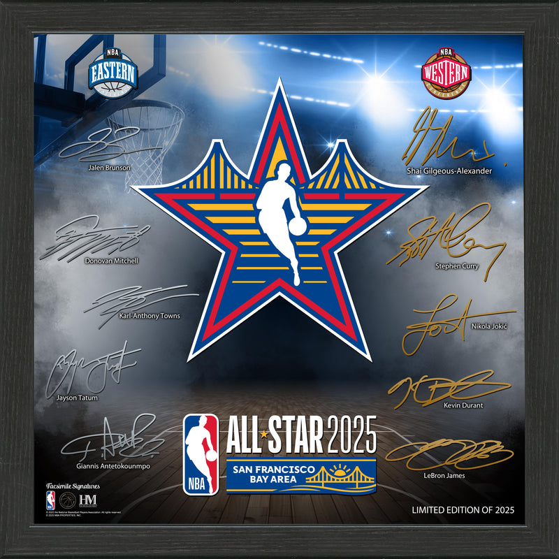 2025 NBA All Star Game Signature Frame - Framed