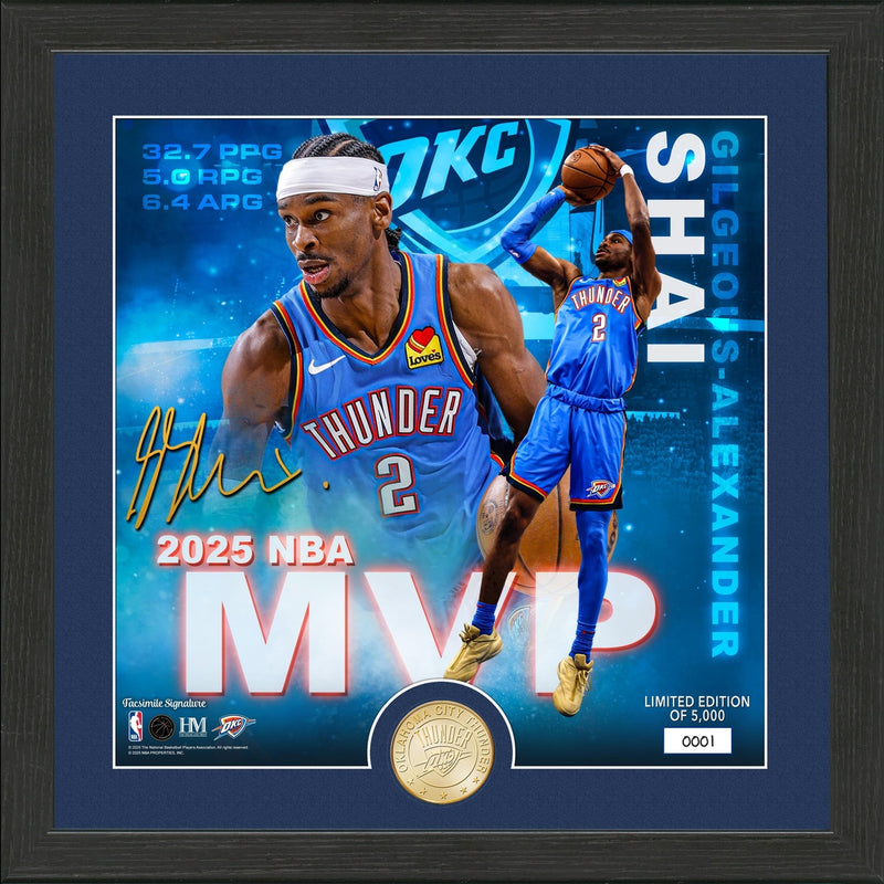 Shai Gilgeous-Alexander 2025 NBA MVP Bronze Coin Photo Mint